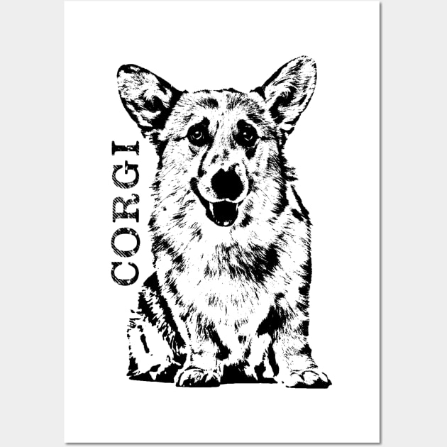 Welsh Corgi Wall Art by Nartissima